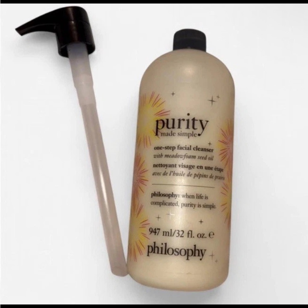 Philosophy PURITY One-Step Facial Cleanser- 32 fl oz Pump Ltd Edition NEW SEALED